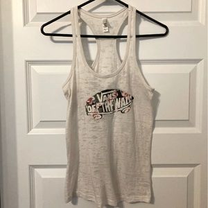 Vans white tank top